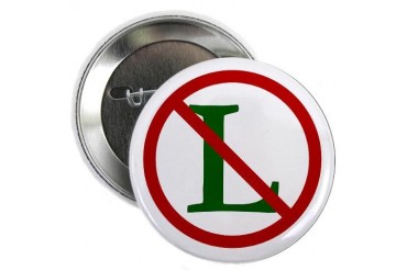 NOEL NO L Sign Button Holiday 2.25 Button by CafePress