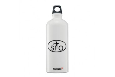 san fran airport.jpg Car Sigg Water Bottle 0.6L by CafePress