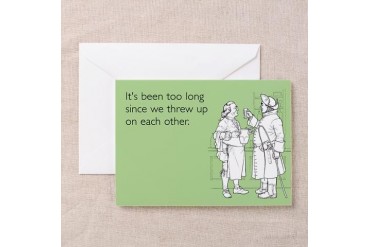 Barf Buddies Greeting Card