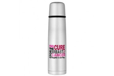 Find The Cure 1.2 Breast Cancer Large Thermos Bott Breast cancer Large Thermosreg; Bottle by CafePress