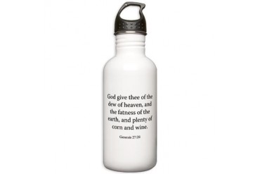 Genesis 27:28 Food Stainless Water Bottle 1.0L by CafePress
