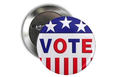 Vote Political Button Patriotic 2.25 Button by CafePress