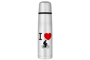 Cycling Large Thermos Bottle Funny Large Thermosreg; Bottle by CafePress