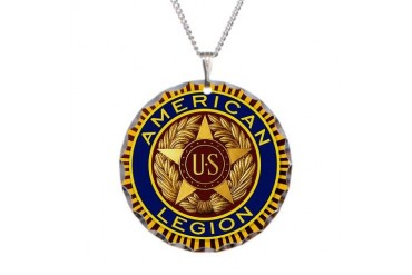 Legion American Necklace Circle Charm by CafePress