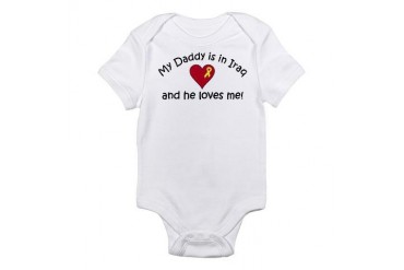 My Daddy is in Iraq - loves m Infant Creeper