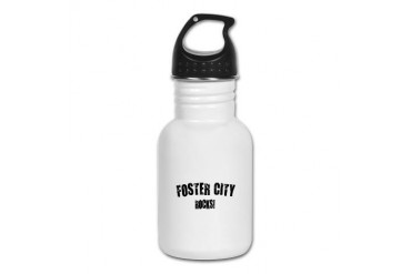 Foster City Rocks California Kid's Water Bottle by CafePress
