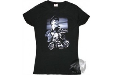 Elvis Bike Black Baby Doll Tee