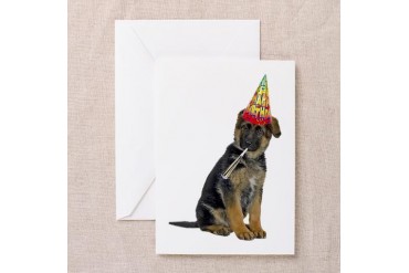 German Shepherd Birthday Card