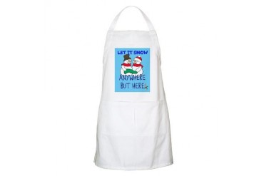 LET IT SNOW Christmas Apron by CafePress