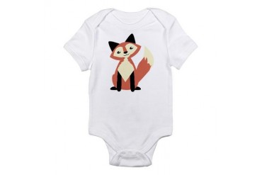 Cute Sitting Fox Infant Bodysuit