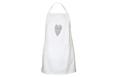 Black and white Apron by CafePress