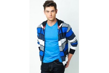 Ruel Stripe Hooded Jacket