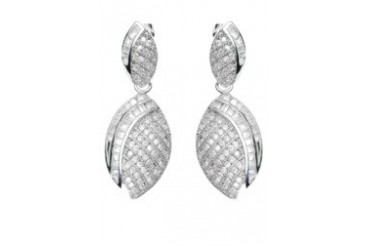 White Gold Plated Earrings