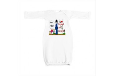 Pregnant Announcement Funny Baby Gown by CafePress