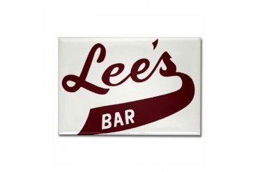 lees bar.png Funny Rectangle Magnet by CafePress
