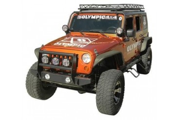 Olympic 4x4 Products Front End Guard in Gloss Black 610-171 Front Bumpers