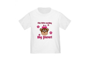 Little Monkey Is Big Sister! Toddler T-Shir