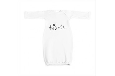 musicalnotes.jpg Music Baby Gown by CafePress