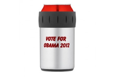 Thermos Can Cooler Obama Thermosreg; Can Cooler by CafePress