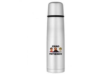 Zero Patience Large Thermos Bottle Monkey Large Thermosreg; Bottle by CafePress