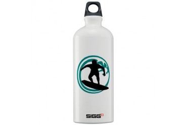 surfer wave board star beach Sigg Water Bottle 1.0 Sexy Sigg Water Bottle 1.0L by CafePress