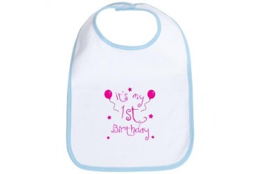 1st Birthday Baby Bib by CafePress
