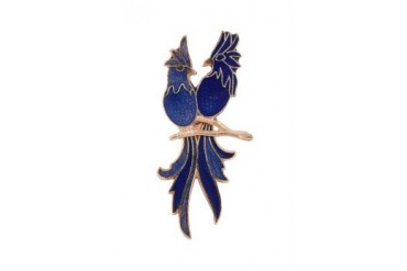 eslystyle.com Handpainted Parrot Brooch