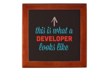 Developer Looks Like Geek Keepsake Box by CafePress