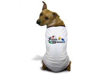 German Merry Christmas German Dog T-Shirt by CafePress