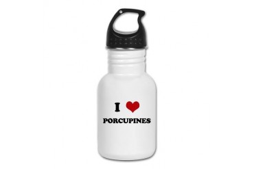 PORCUPINES.png Funny Kid's Water Bottle by CafePress