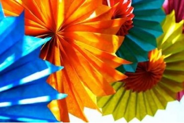 Paper Flowers Poster Print by Gail Peck (24 x 36)