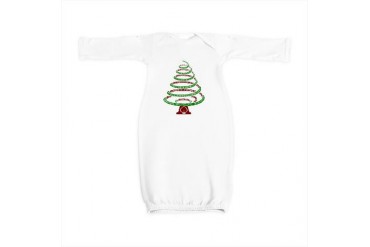 Christmas Tree Holiday Baby Gown by CafePress