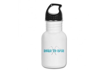 Colorguard Born to Spin Flag Kid's Water Bottle by CafePress