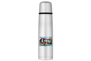 Alpena Michigan Greetings Large Thermos Bottle Vintage Large Thermosreg; Bottle by CafePress