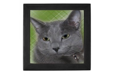 Russian Blue Russian Keepsake Box by CafePress