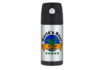 Teacher Thermos Bottle 12oz by CafePress