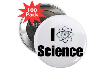 Science Atom Science 2.25 Button 100 pack by CafePress