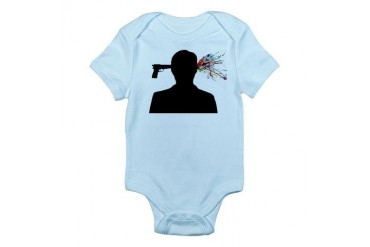 Gun man Gun Infant Bodysuit by CafePress