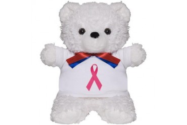 Breast Cancer Awareness Ribbon Cancer Teddy Bear by CafePress