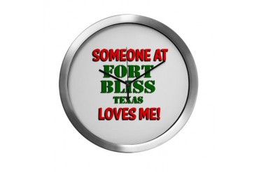 Someone at Fort Bliss Travel Modern Wall Clock by CafePress