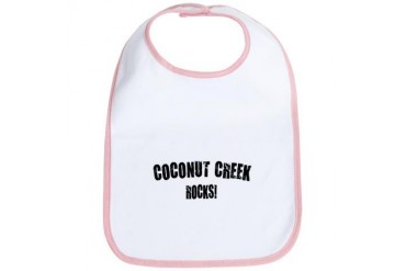 Coconut Creek Rocks Florida Bib by CafePress