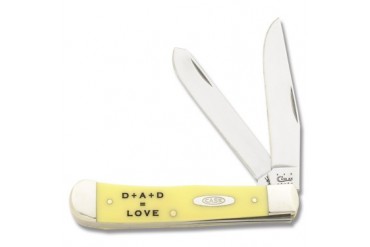 Case Father's Day Trapper with Yellow Synthetic Handle