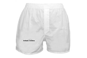 He Shoots. He Scores. Funny Boxer Shorts by CafePress