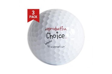 OYOOS Womans Choice design Sports Golf Balls by CafePress
