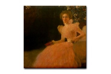 Gustav Klimt Art Tile Portrait of Sonja Knips Art Tile Coaster by CafePress