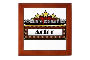 World's Greatest Actor Occupations Keepsake Box by CafePress