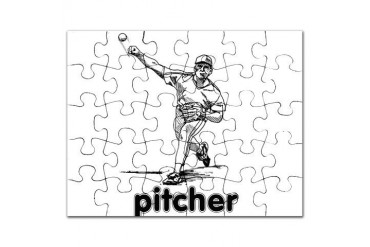 PITCHER Pitcher Puzzle by CafePress