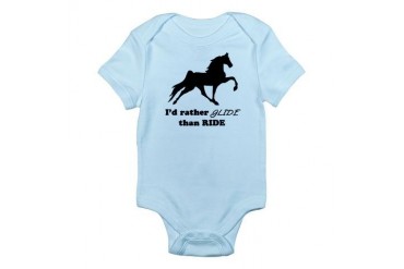 I'd Rather Glide Horse Infant Bodysuit by CafePress