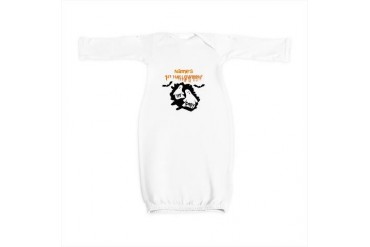 first halloween 2 design Bats Baby Gown by CafePress
