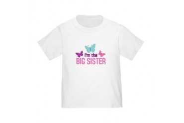 i'm the big sister butterfly Toddler T-Shir